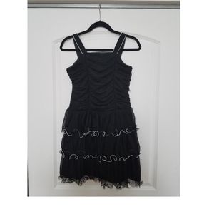 Black dress with Ruffled bottom